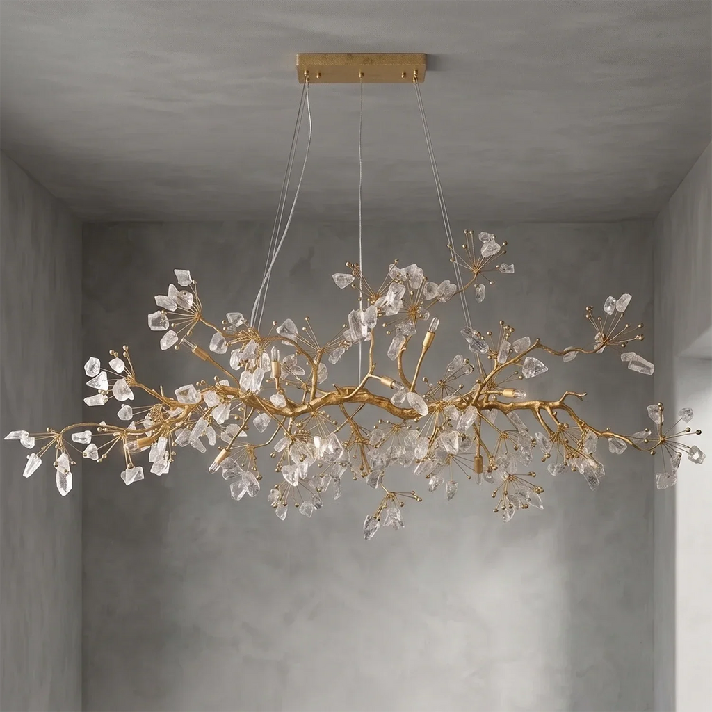 Luxury Glass Bloom Branch Chandelier | wildoxy