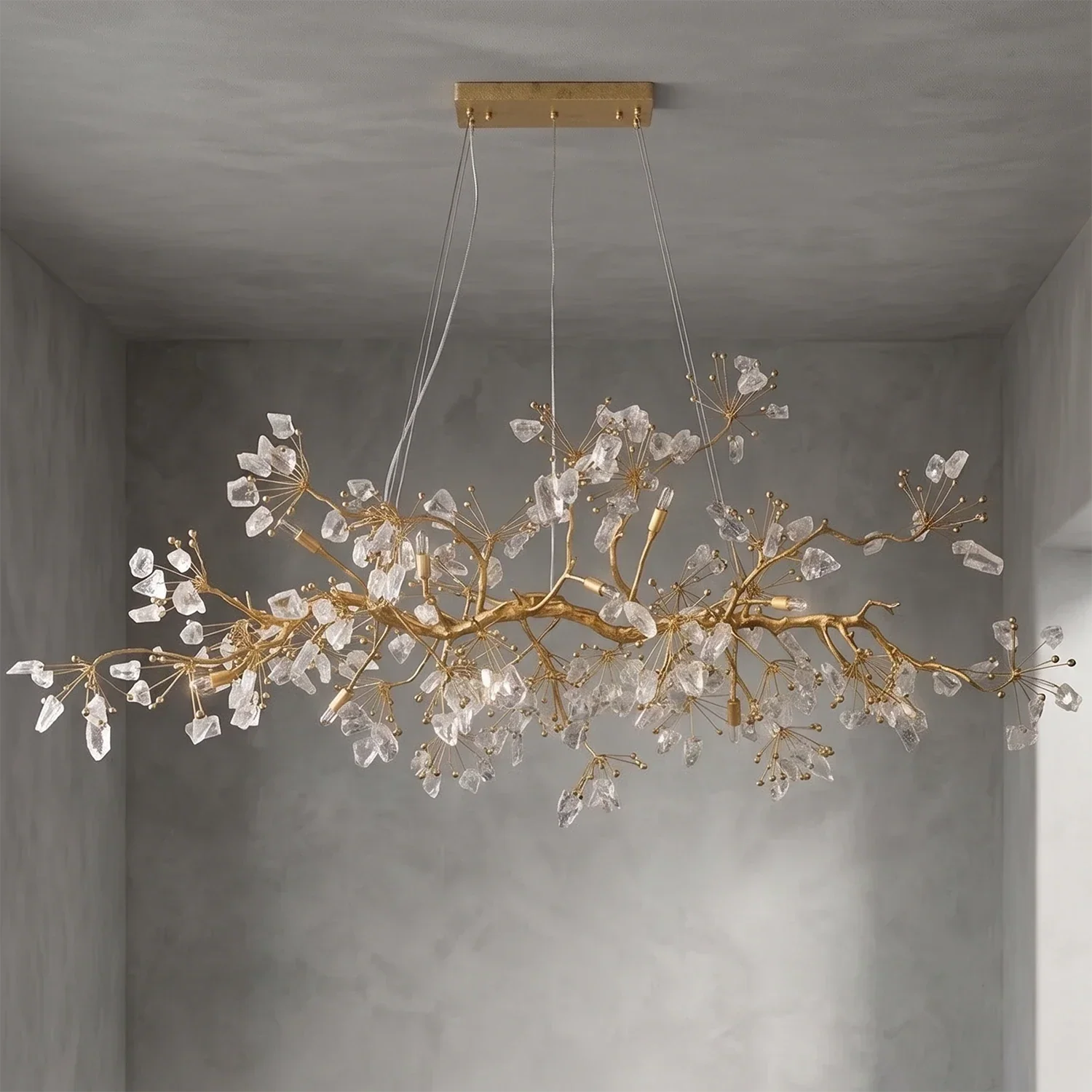 Luxury Glass Bloom Branch Chandelier | wildoxy
