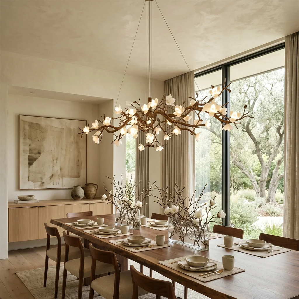 Magnolia Luxury Floral Branch Chandelier | wildoxy