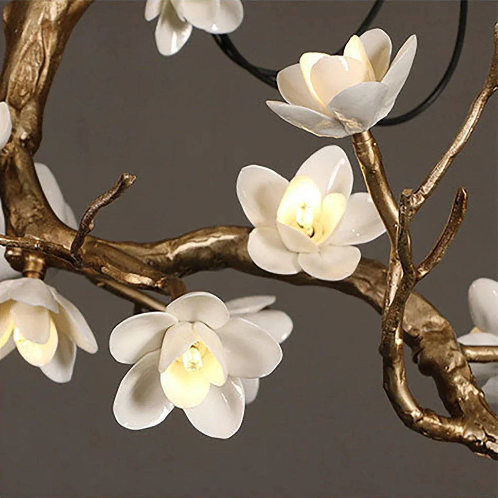 Magnolia Luxury Floral Branch Chandelier | wildoxy