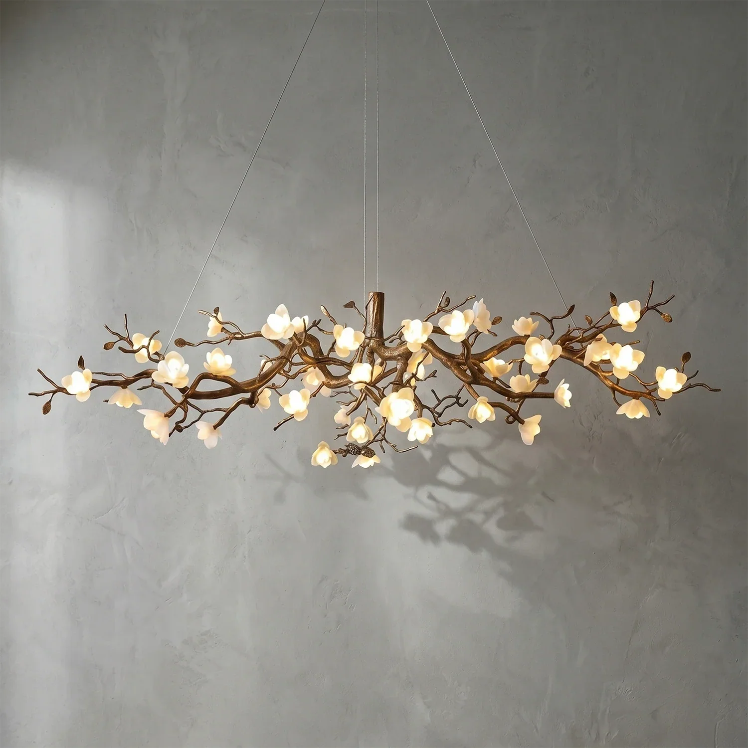 Magnolia Luxury Floral Branch Chandelier | wildoxy