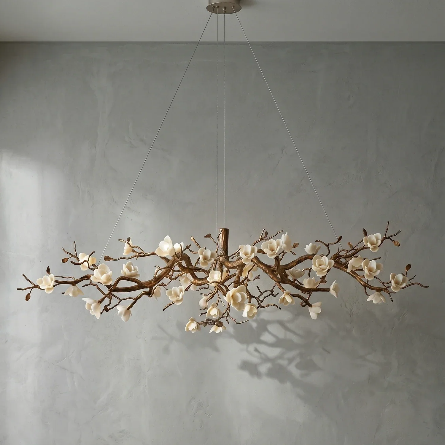 Magnolia Luxury Floral Branch Chandelier | wildoxy