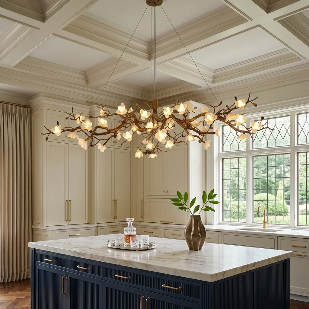 Magnolia Luxury Floral Branch Chandelier | wildoxy