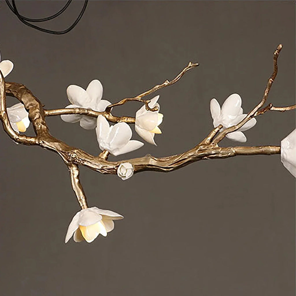Magnolia Luxury Floral Branch Chandelier | wildoxy