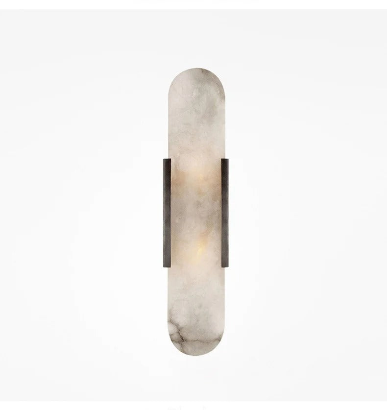 Marmeren wandlamp — zacht sfeerlicht, modern ontwerp