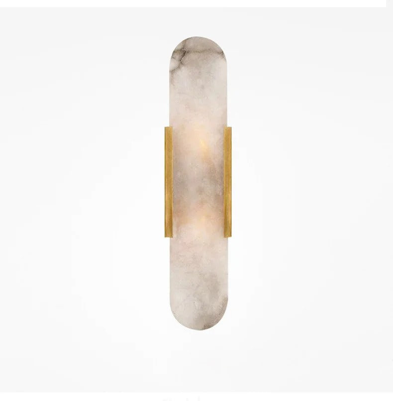Marmeren wandlamp — zacht sfeerlicht, modern ontwerp