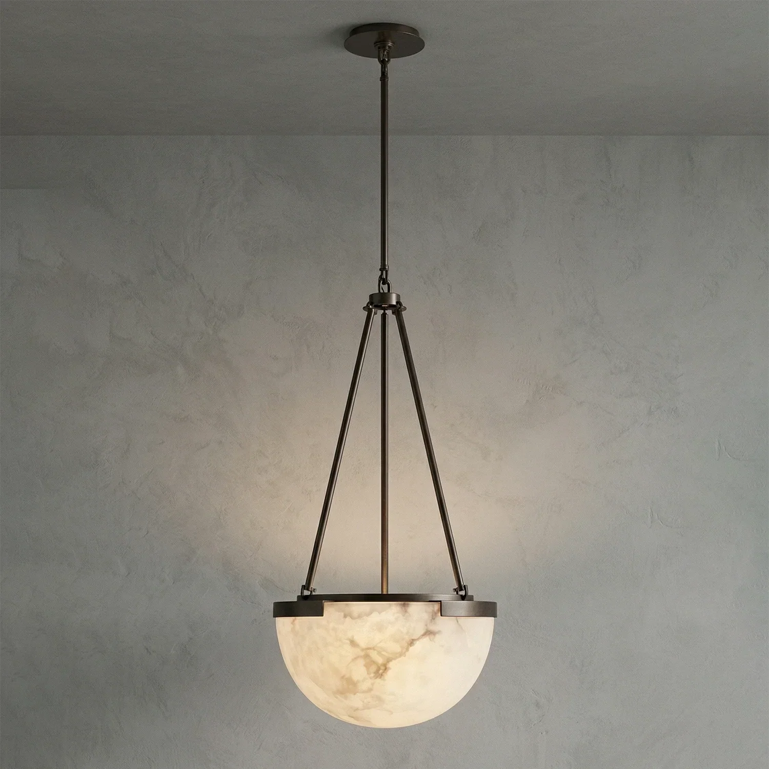 Melangee Alabaster Dome Pendant | wildoxy