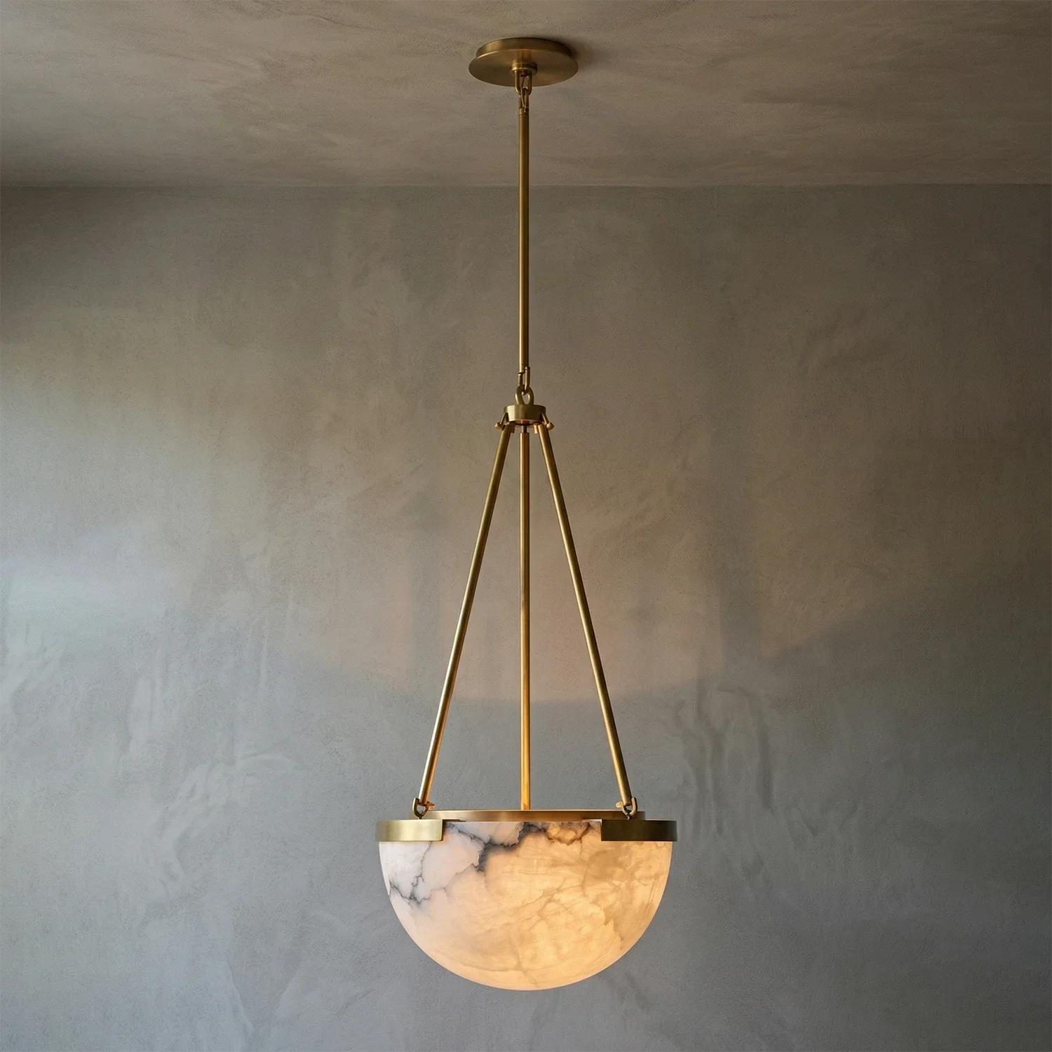 Melangee Alabaster Dome Pendant | wildoxy