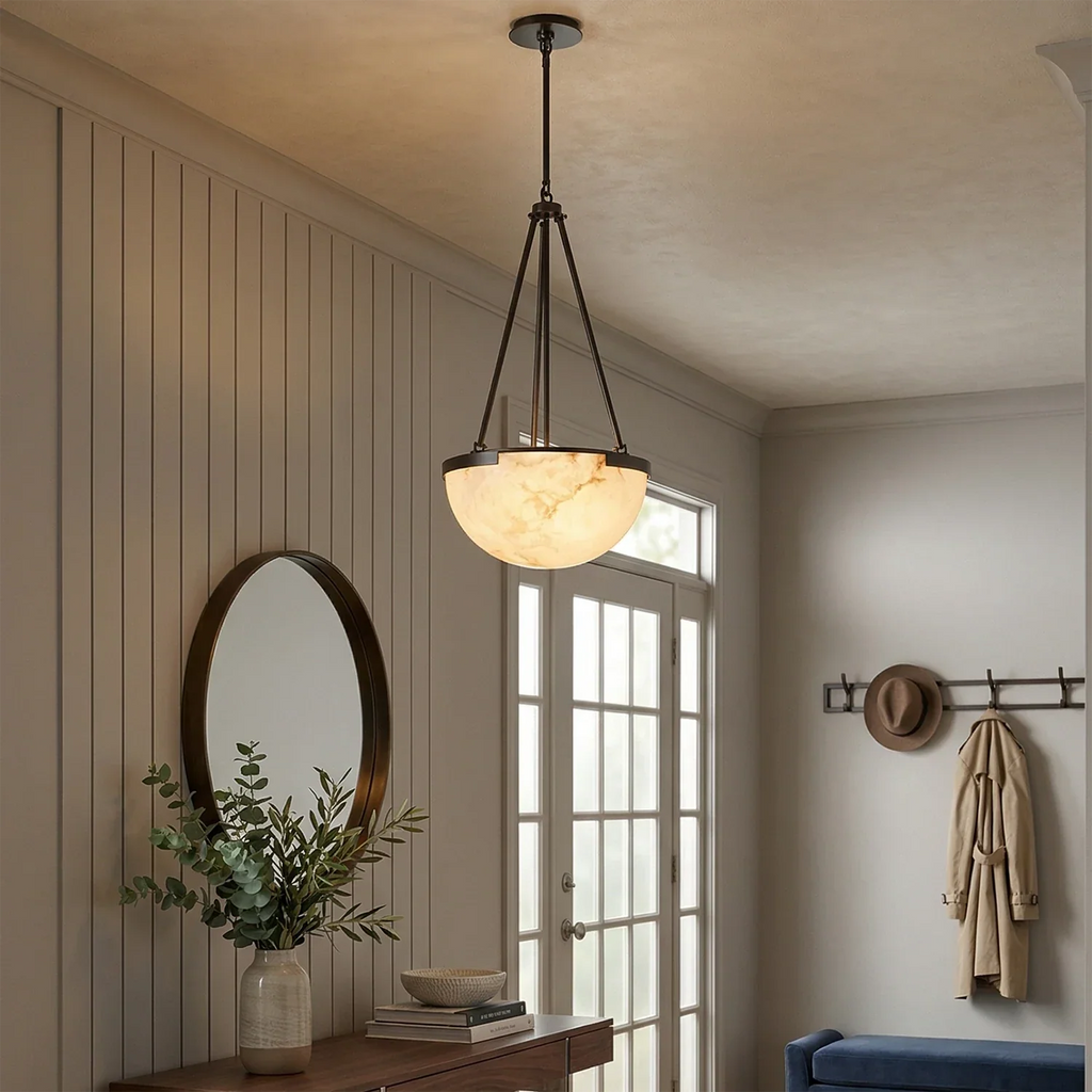 Melangee Alabaster Dome Pendant | wildoxy