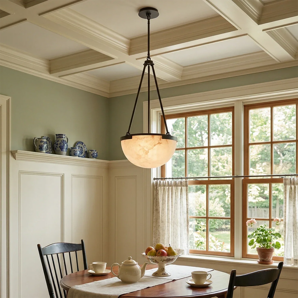 Melangee Alabaster Dome Pendant | wildoxy