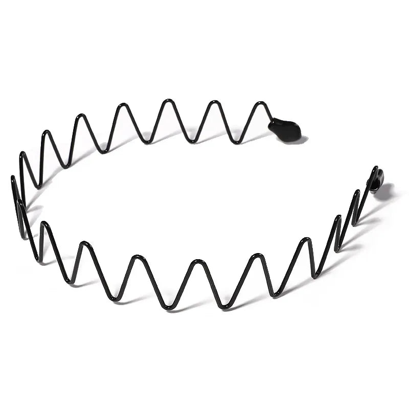 Diademas metálicas para hombre - onduladas y en zigzag, juego de 6 piezas