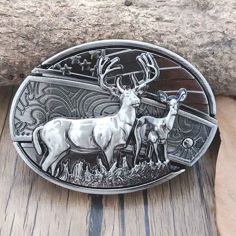 Cataramă ovală pentru curea în stil western, unealtă EDC din aliaj de zinc, 24 de modele