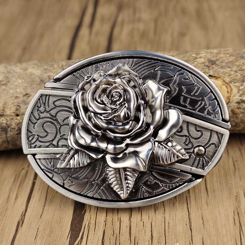 Cataramă ovală pentru curea în stil western, unealtă EDC din aliaj de zinc, 24 de modele