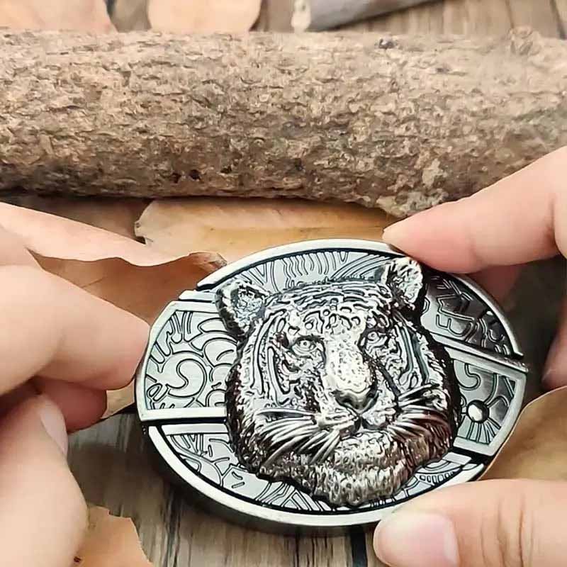 Cataramă ovală pentru curea în stil western, unealtă EDC din aliaj de zinc, 24 de modele