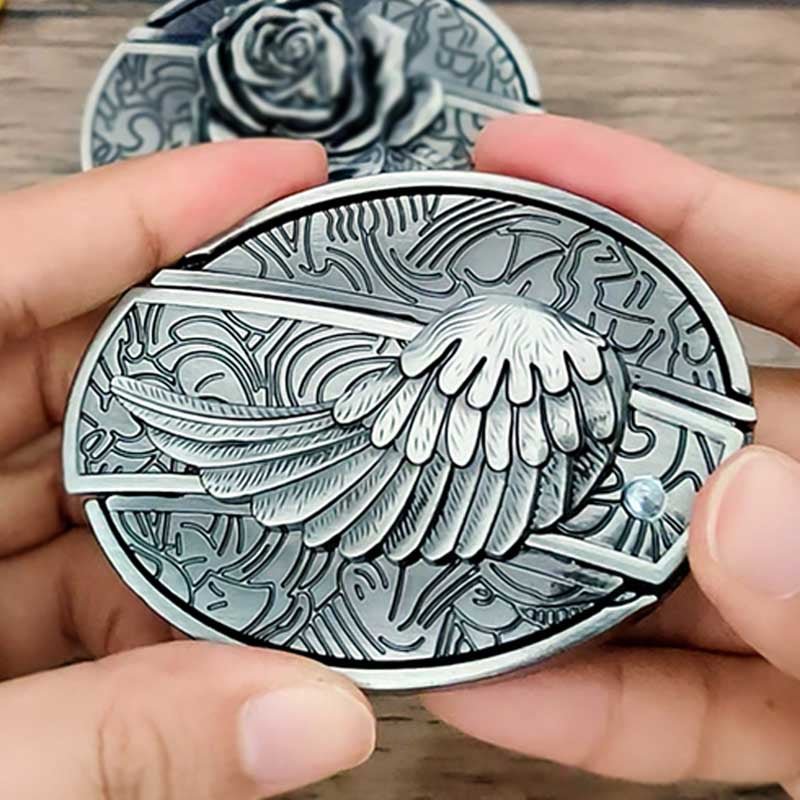 Cataramă ovală pentru curea în stil western, unealtă EDC din aliaj de zinc, 24 de modele