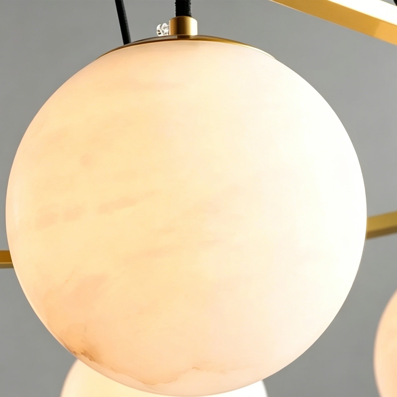Miira Geometric Alabaster Chandelier | wildoxy