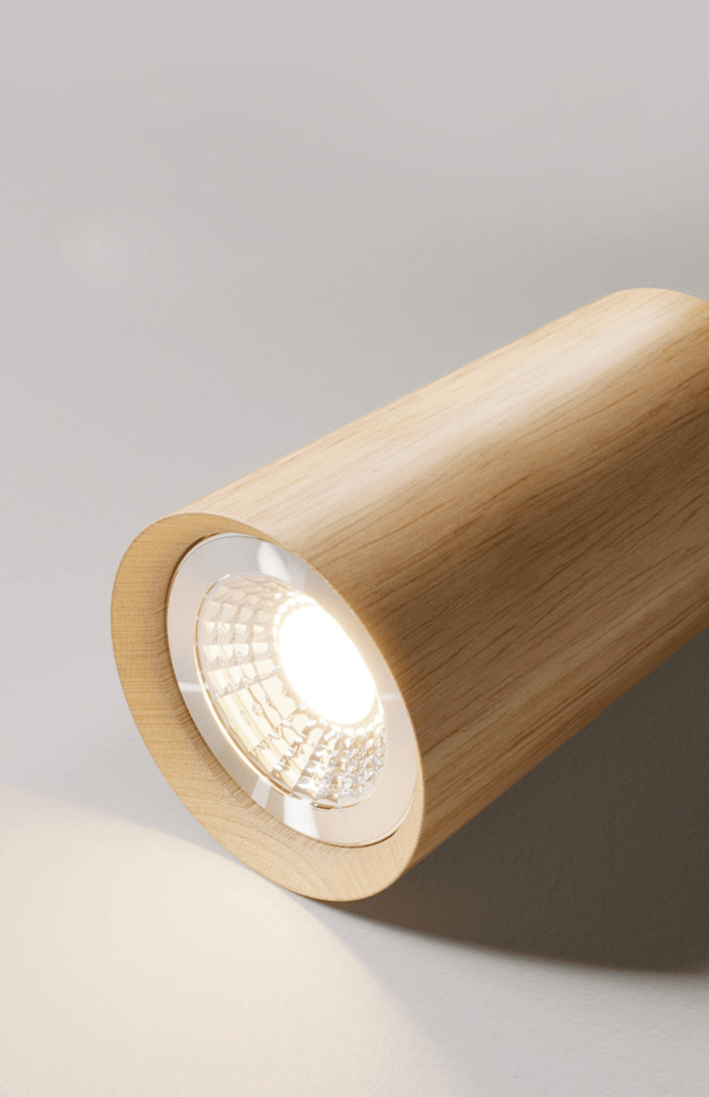 Lampă de tavan modulară reglabilă din lemn — stil scandinav