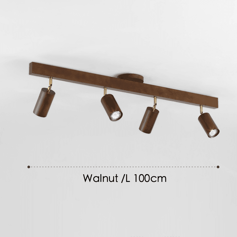 Lampă de tavan modulară reglabilă din lemn — stil scandinav