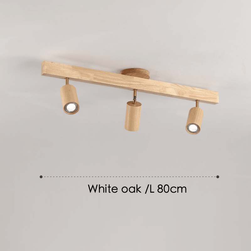 Lampă de tavan modulară reglabilă din lemn — stil scandinav