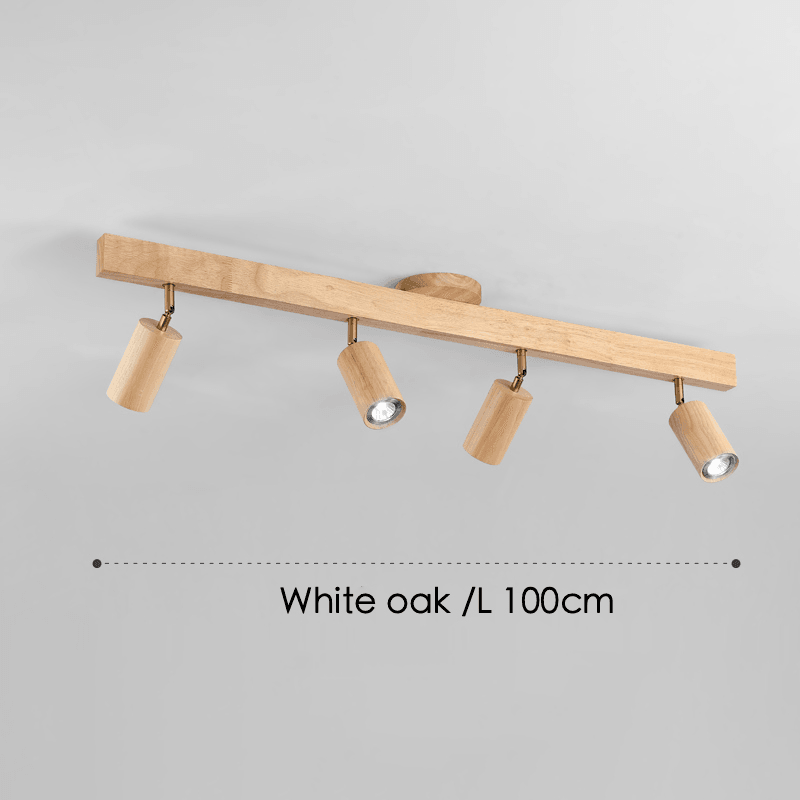 Lampă de tavan modulară reglabilă din lemn — stil scandinav