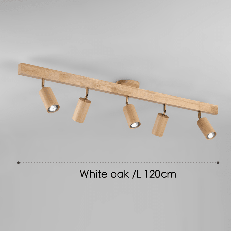 Lampă de tavan modulară reglabilă din lemn — stil scandinav