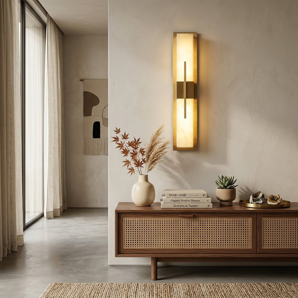 Modern Alabaster Linear Wall Sconce | wildoxy