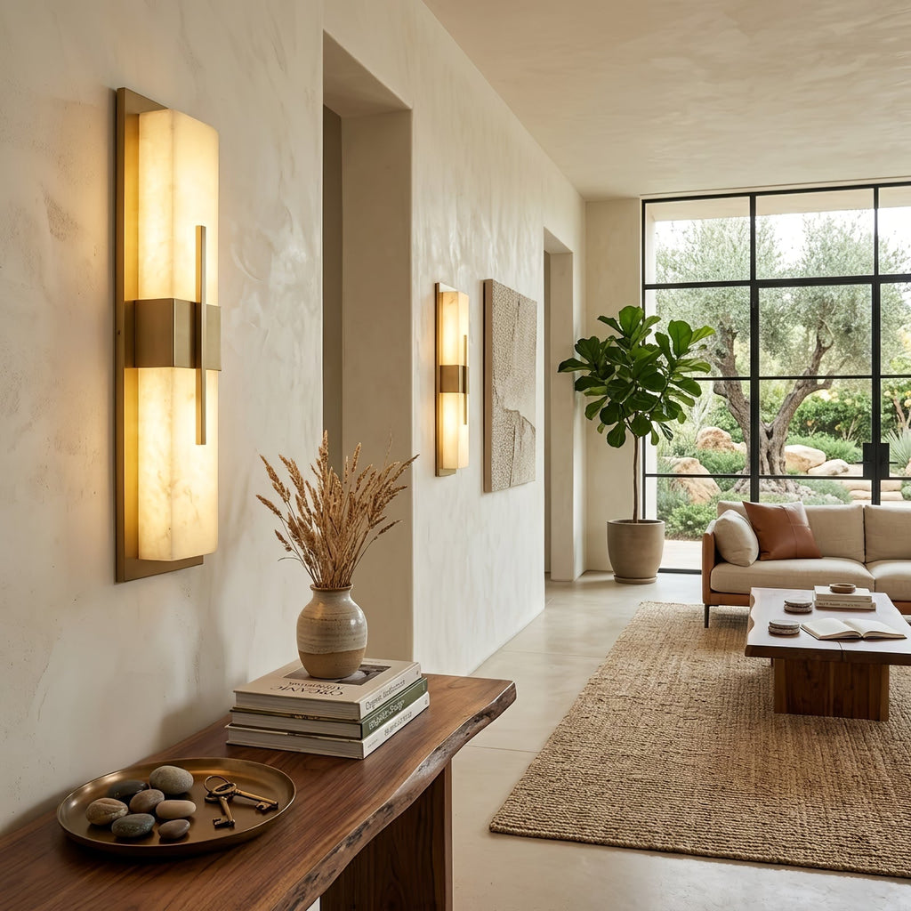 Modern Alabaster Linear Wall Sconce | wildoxy