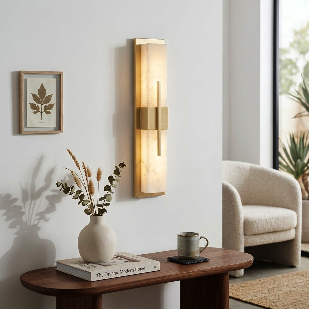 Modern Alabaster Linear Wall Sconce | wildoxy