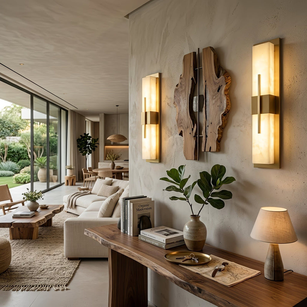 Modern Alabaster Linear Wall Sconce | wildoxy