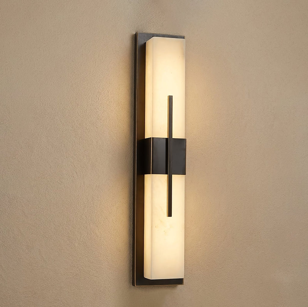 Modern Alabaster Linear Wall Sconce | wildoxy