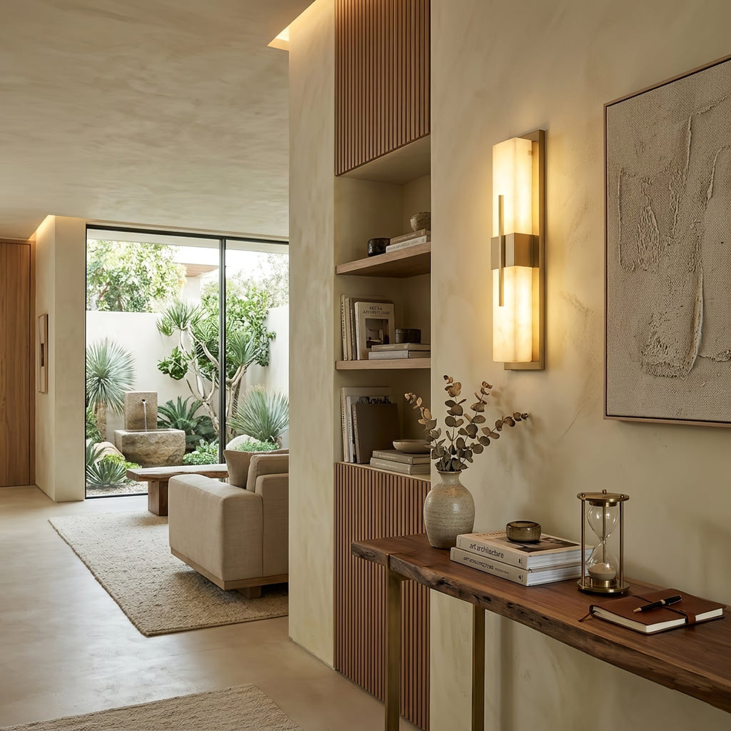 Modern Alabaster Linear Wall Sconce | wildoxy