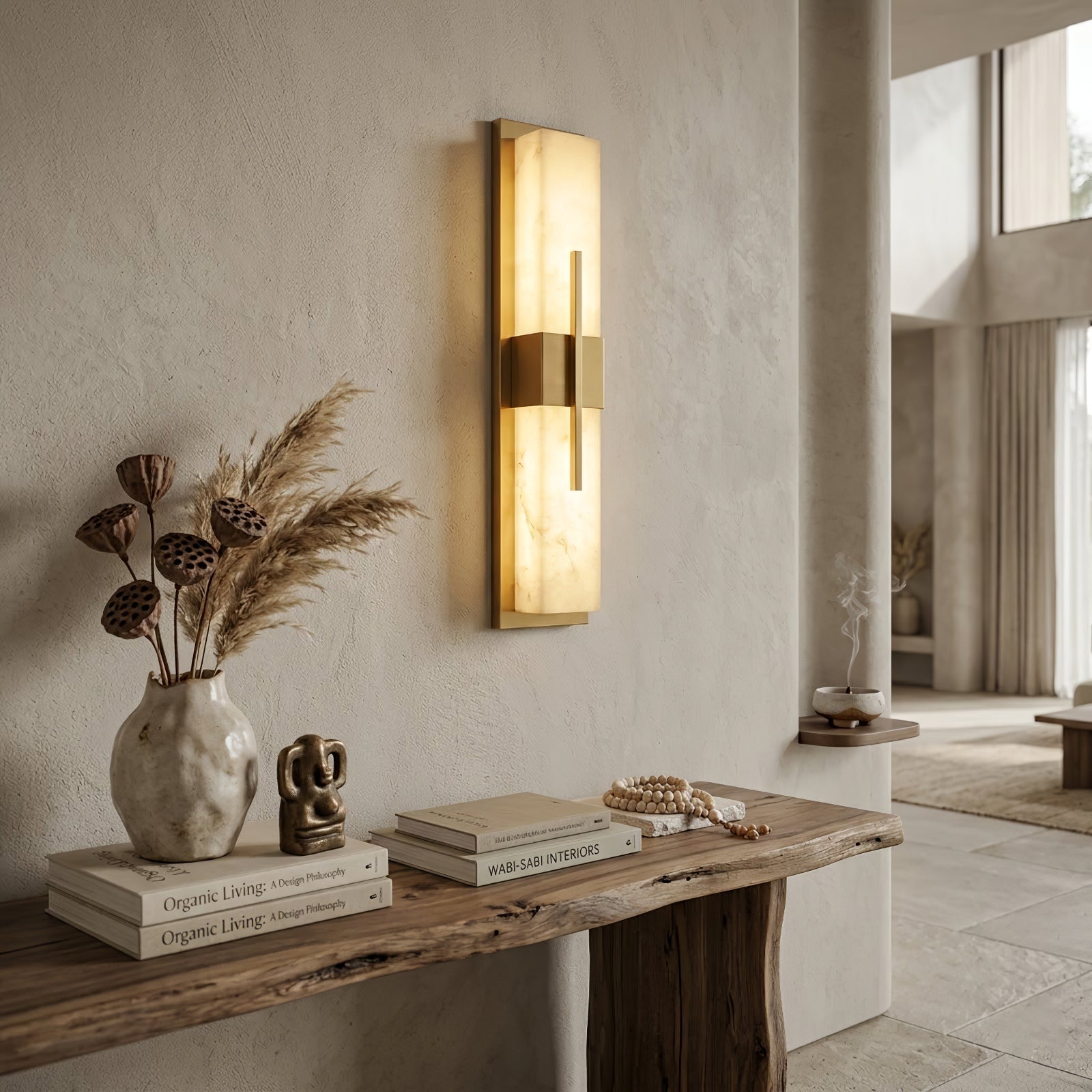 Modern Alabaster Linear Wall Sconce | wildoxy