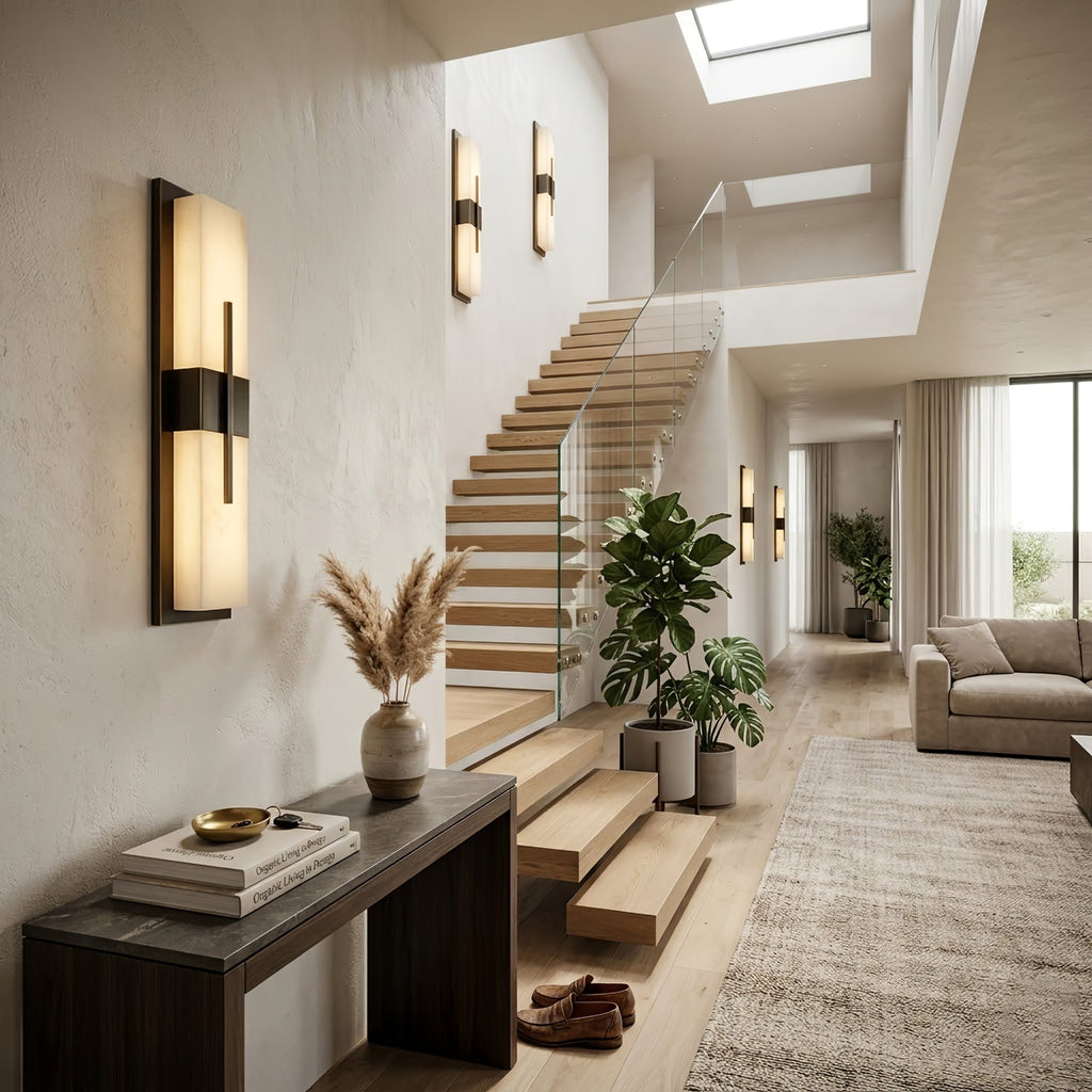 Modern Alabaster Linear Wall Sconce | wildoxy