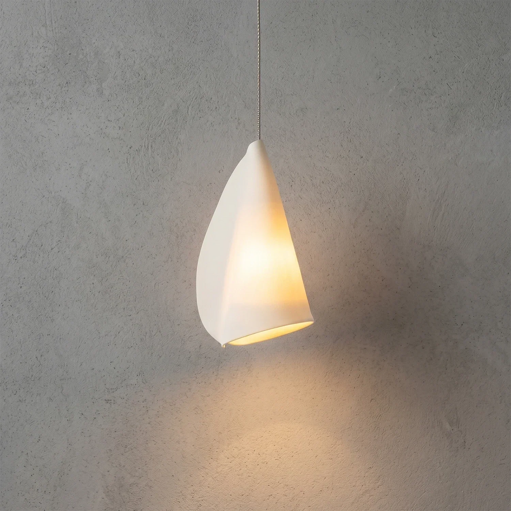 Modern Handmade Porcelain Petal Pendant Light | wildoxy