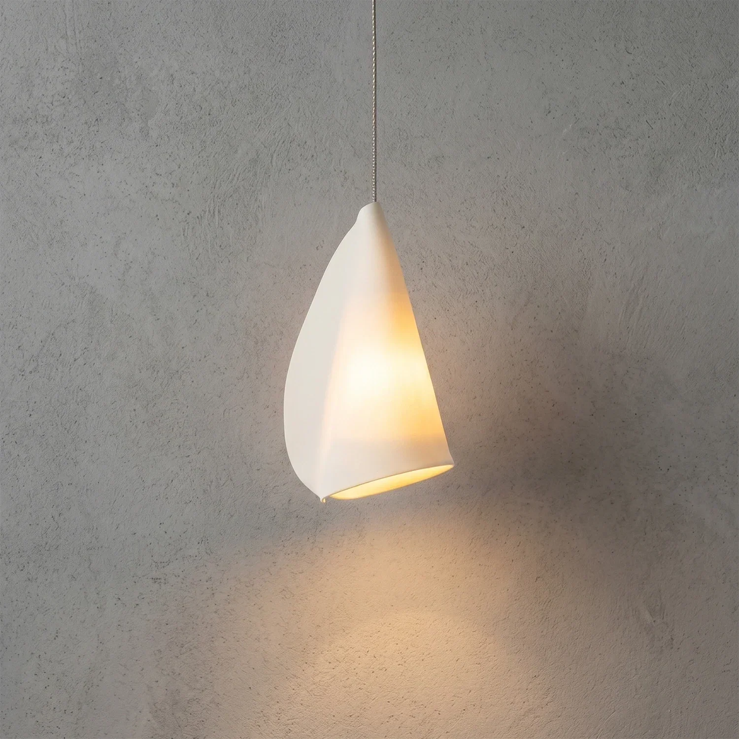 Modern Handmade Porcelain Petal Pendant Light | wildoxy