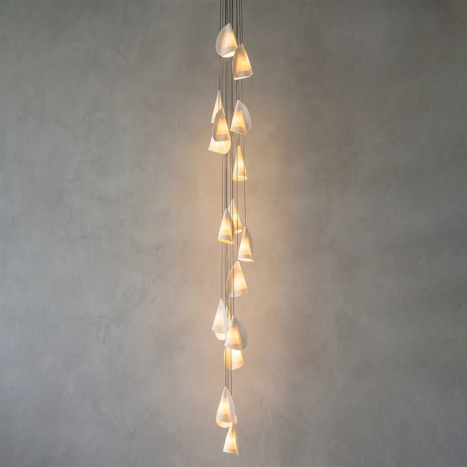 Modern Handmade Porcelain Petal Pendant Light | wildoxy