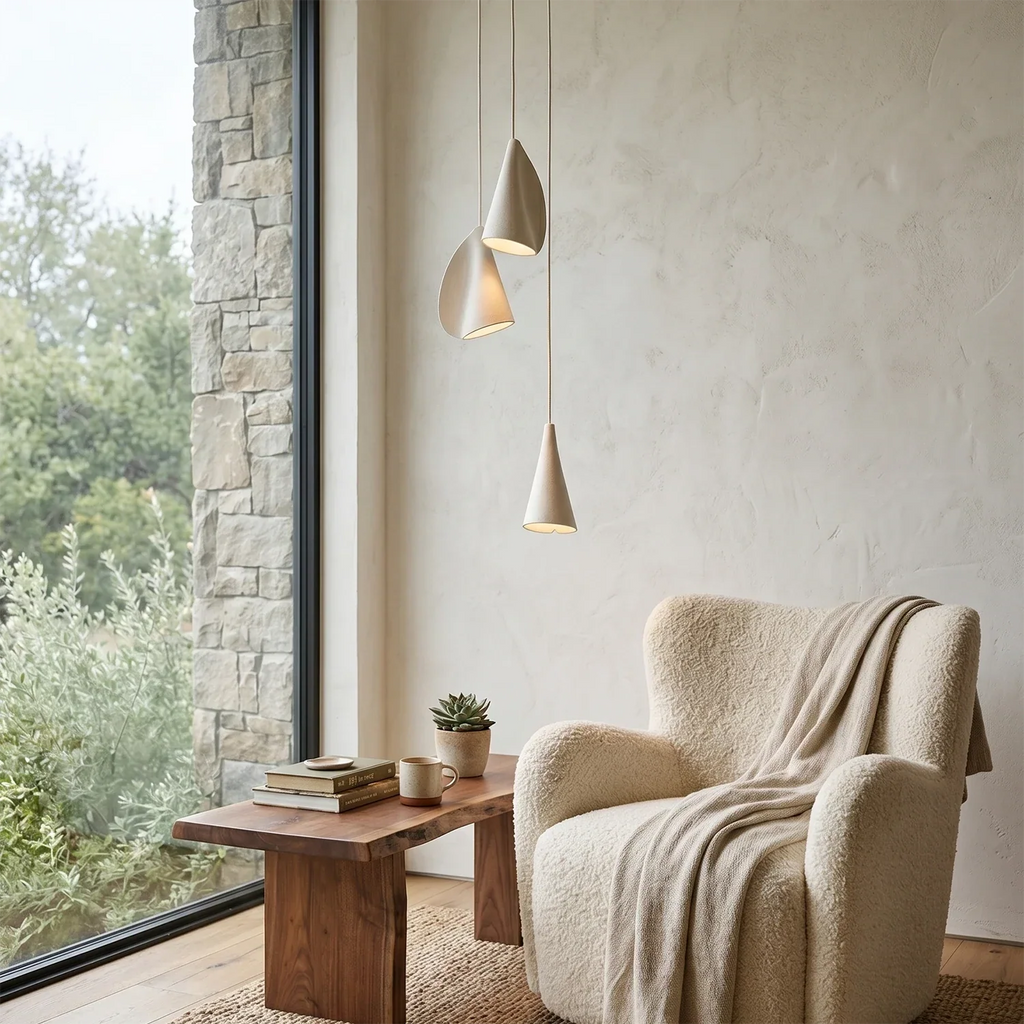Modern Handmade Porcelain Petal Pendant Light | wildoxy