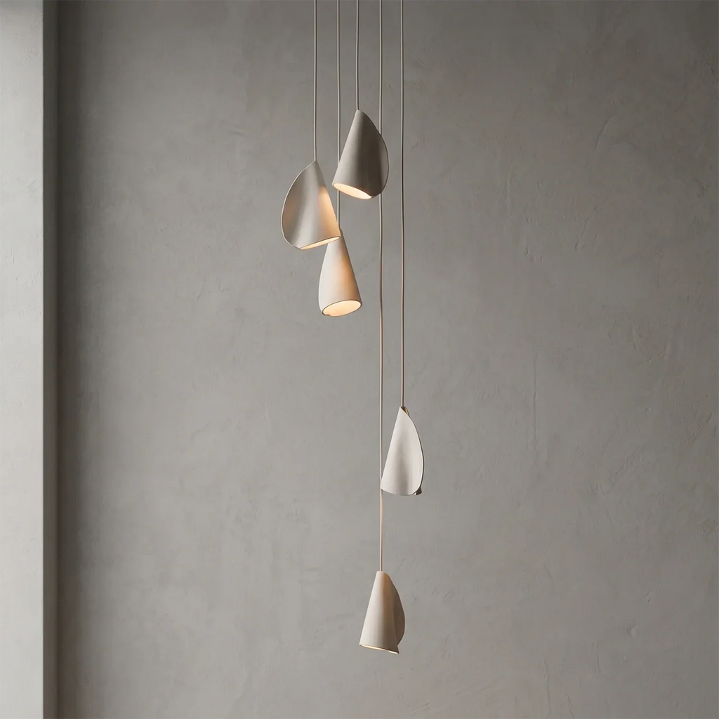 Modern Handmade Porcelain Petal Pendant Light | wildoxy