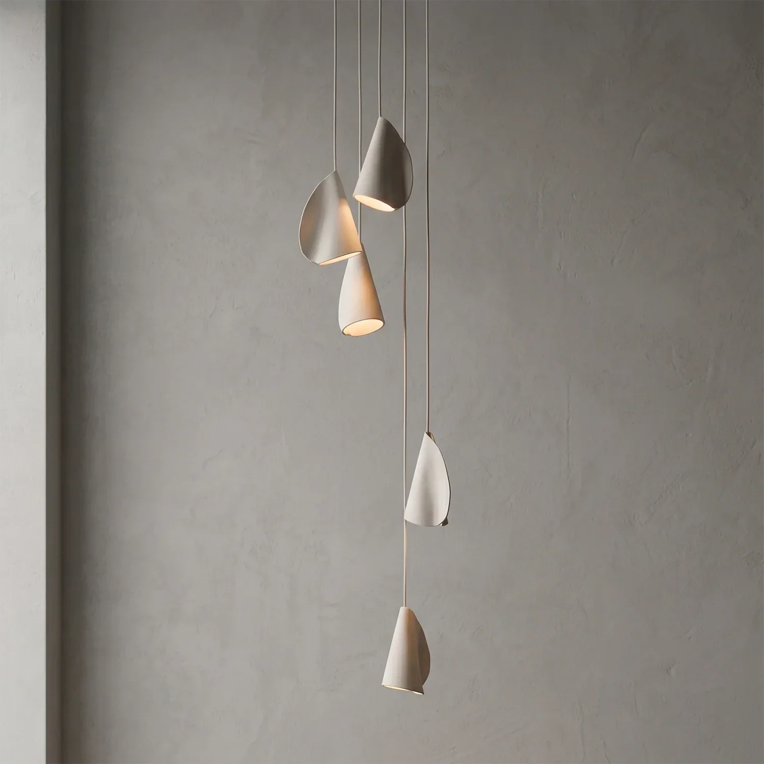 Modern Handmade Porcelain Petal Pendant Light | wildoxy