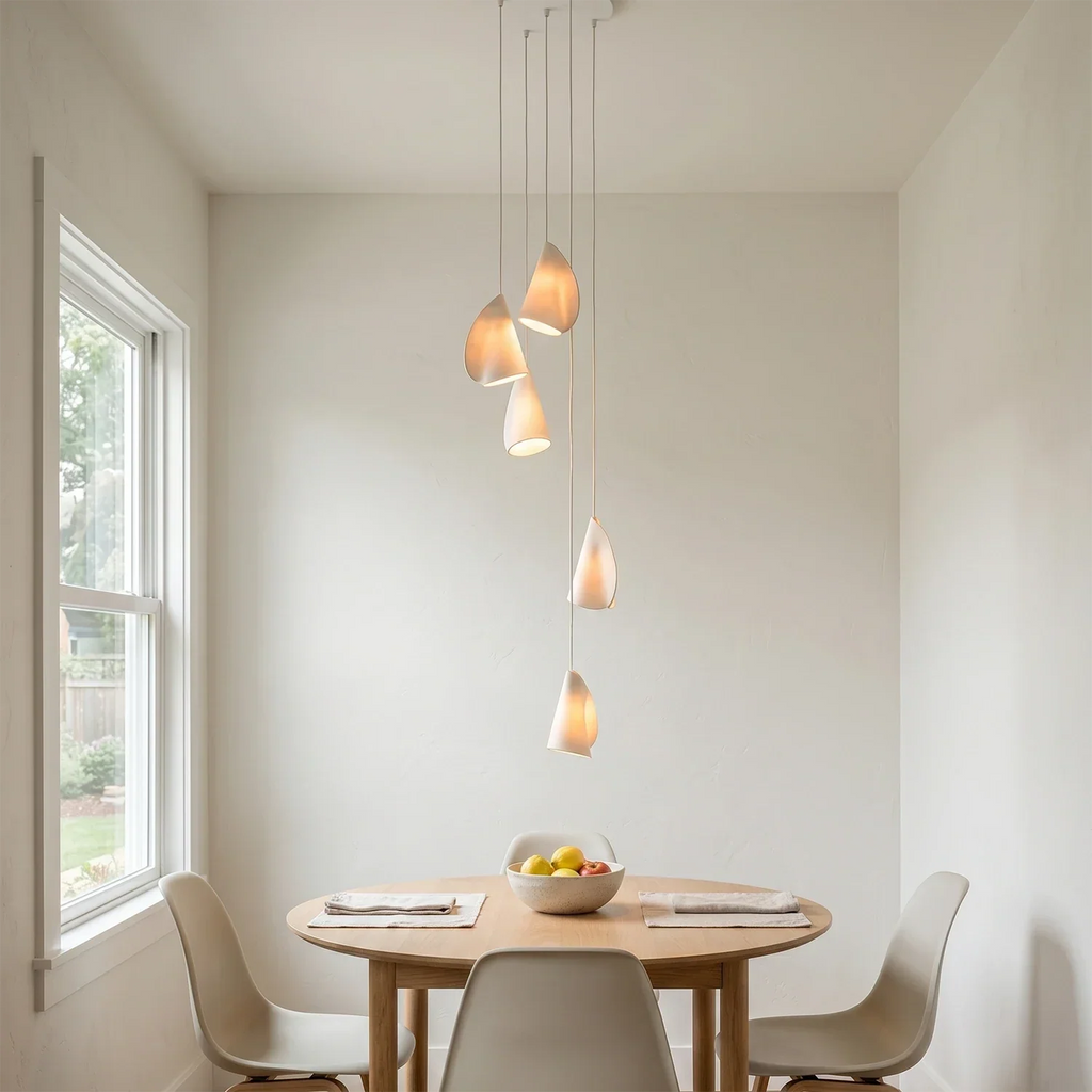 Modern Handmade Porcelain Petal Pendant Light | wildoxy
