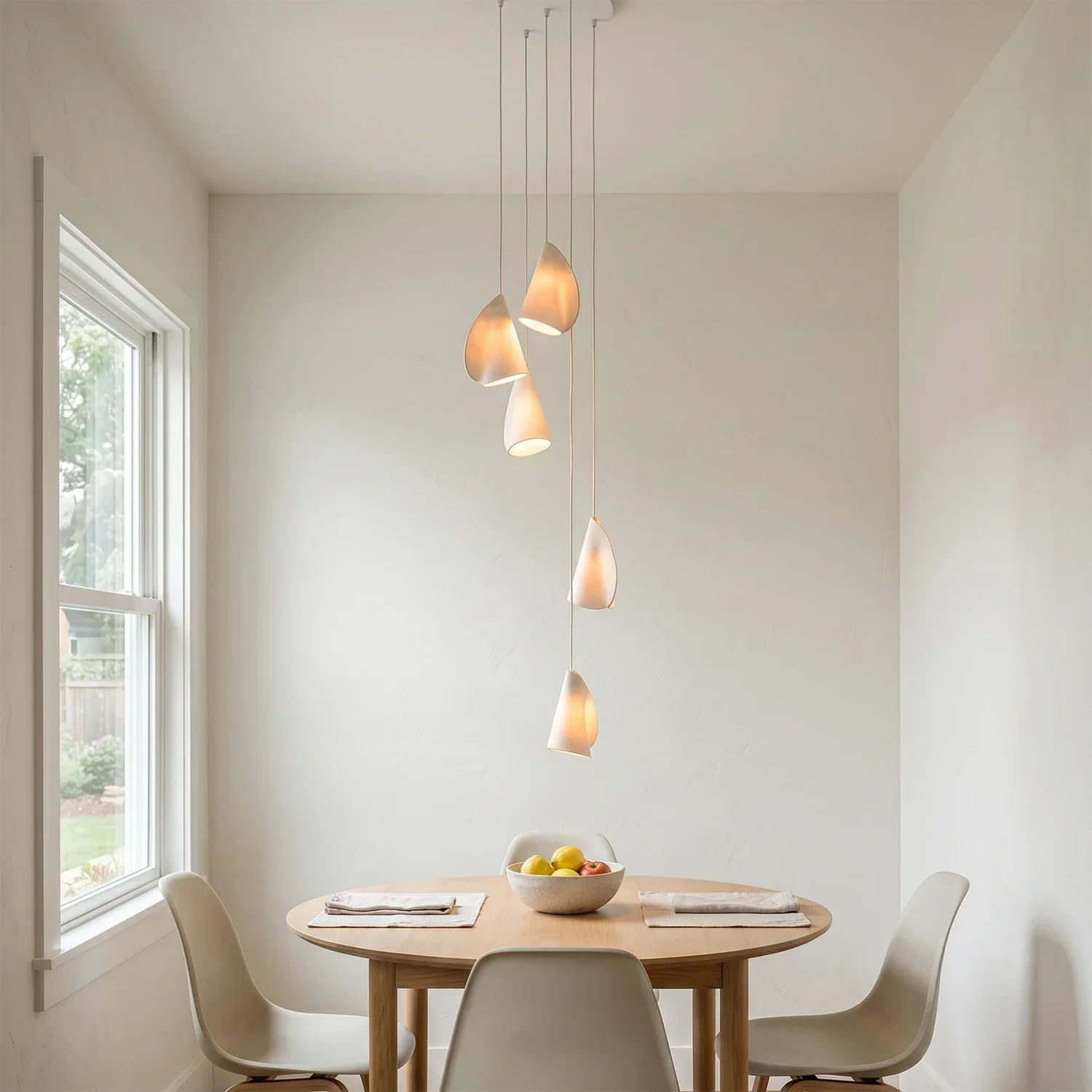 Modern Handmade Porcelain Petal Pendant Light | wildoxy