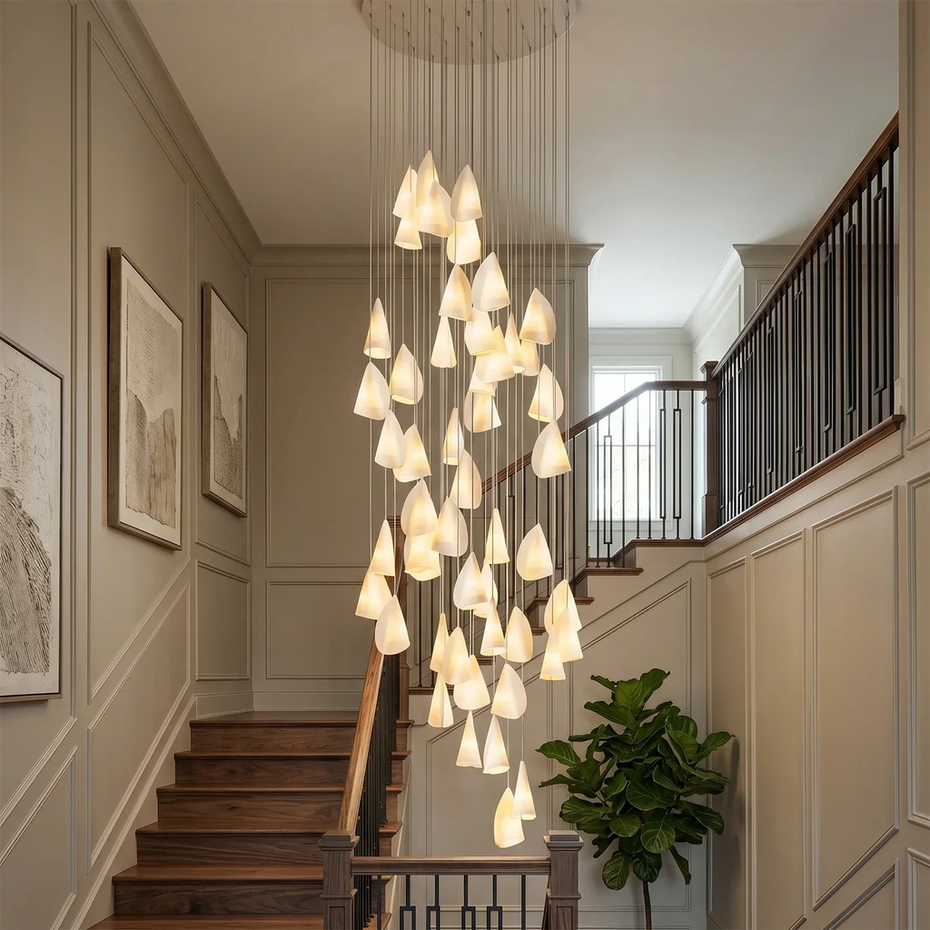 Modern Handmade Porcelain Petal Pendant Light | wildoxy