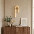 Modern J-Shape Alabaster Wall Sconce | wildoxy