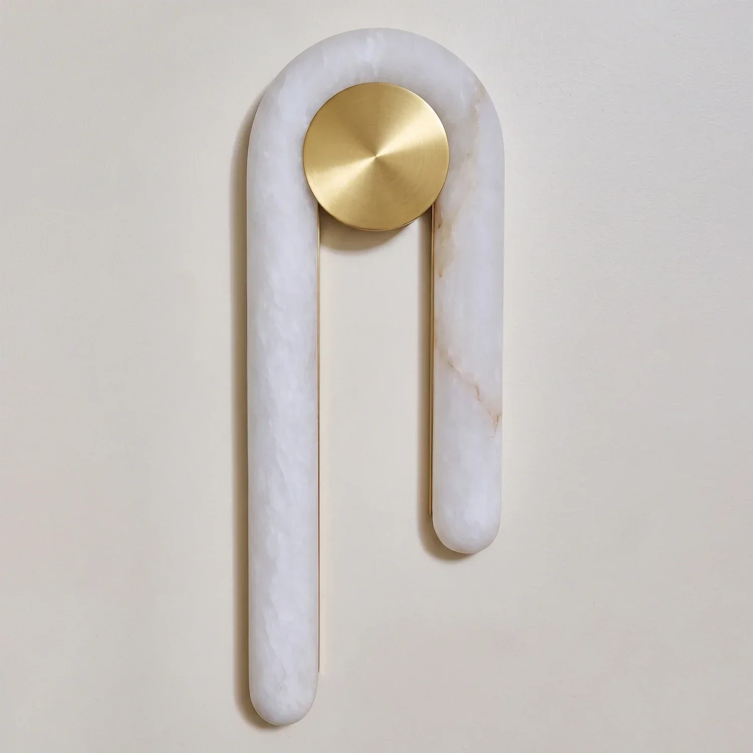 Modern J-Shape Alabaster Wall Sconce | wildoxy