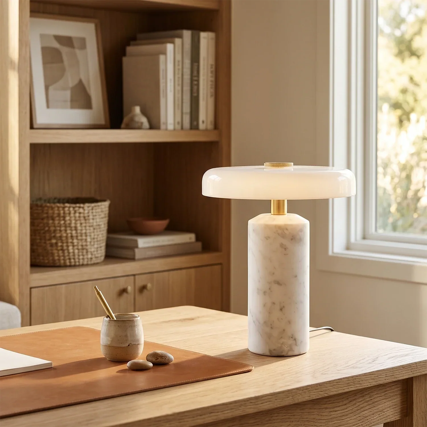 Modern Marble Table Lamp | wildoxy