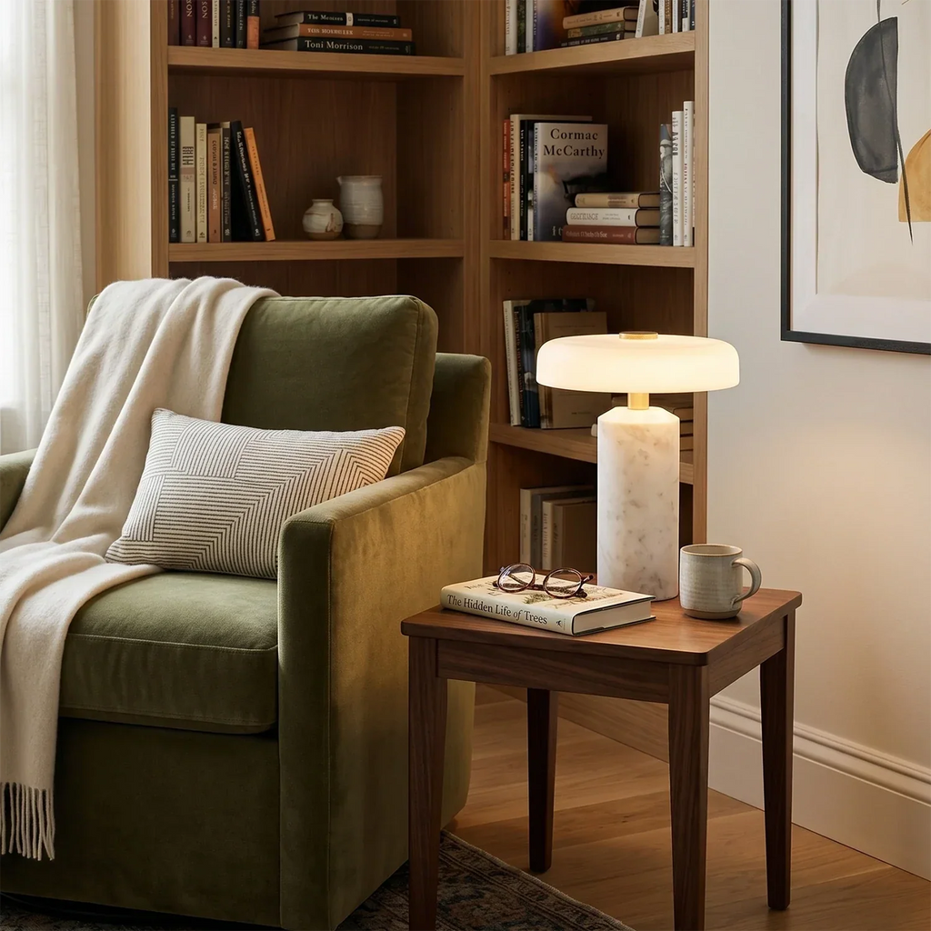 Modern Marble Table Lamp | wildoxy