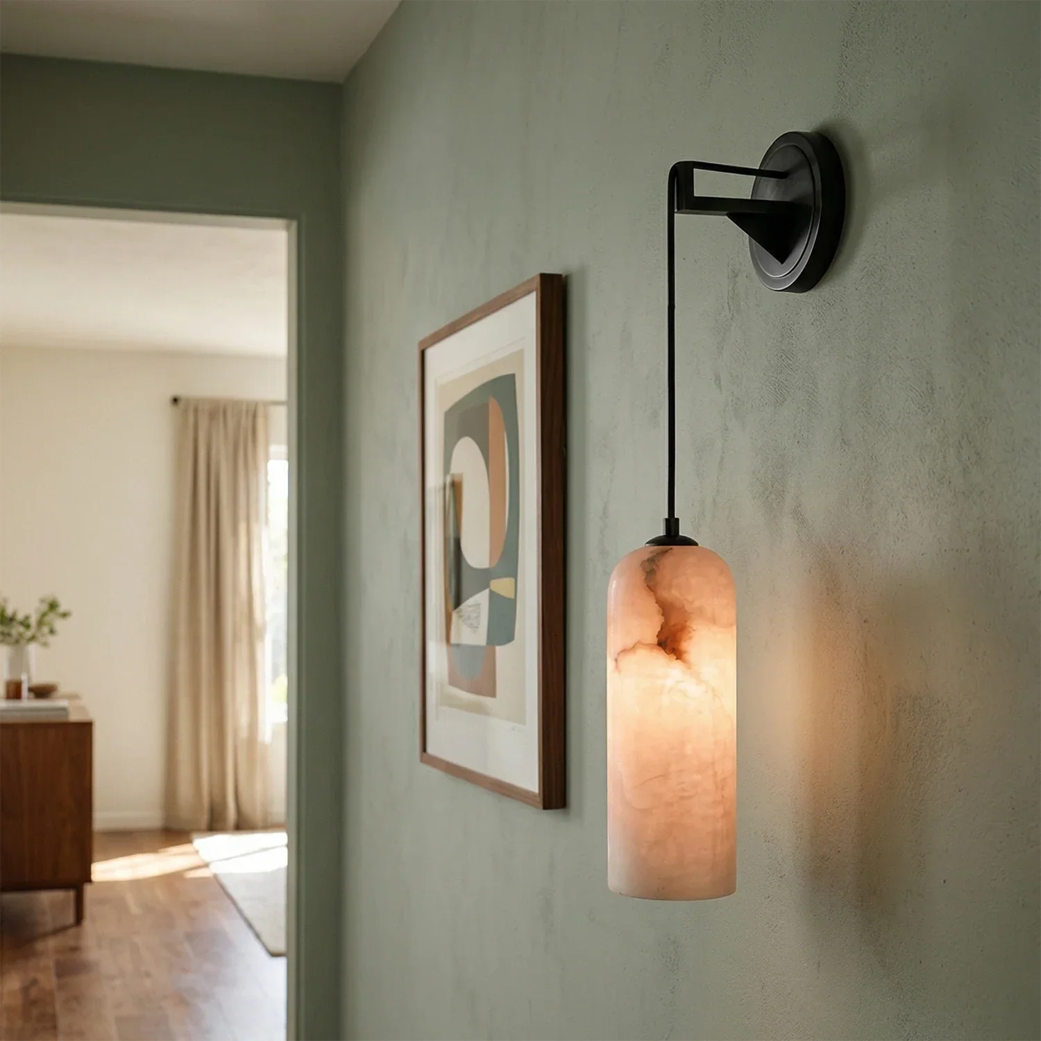Modern Petra Alabaster Wall Sconce | wildoxy