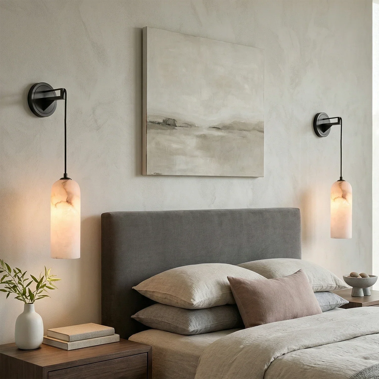 Modern Petra Alabaster Wall Sconce | wildoxy