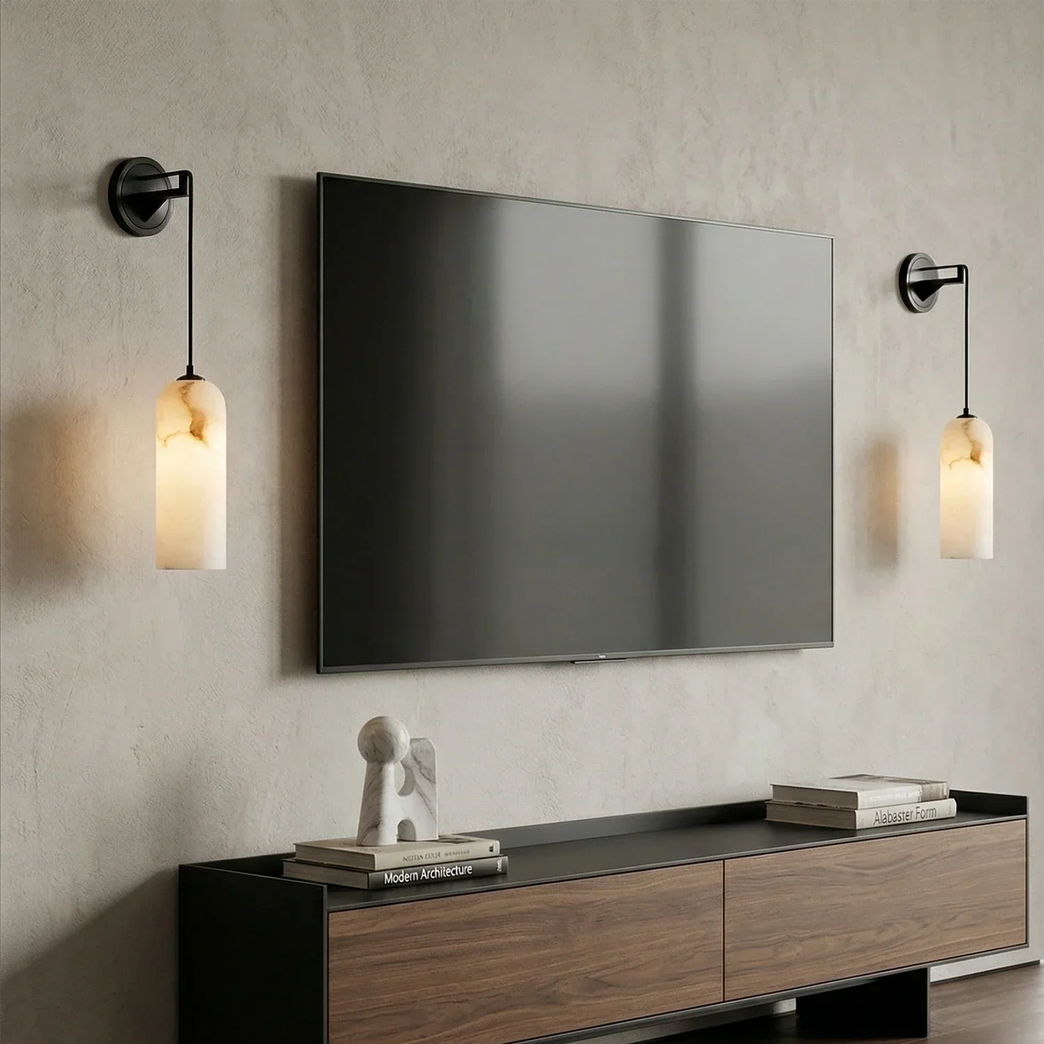 Modern Petra Alabaster Wall Sconce | wildoxy