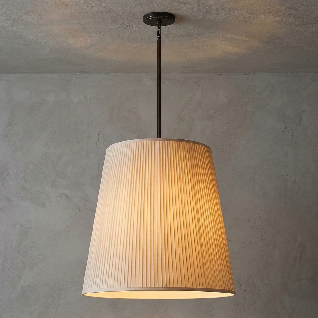 Modern Tailored Reed Pleat Stem Pendant | wildoxy